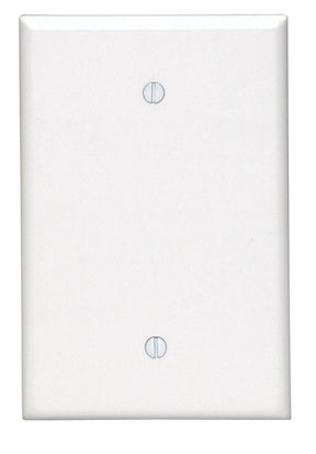 Leviton White 1 gang Thermoset Plastic Blank Wall Plate 1 pk, Pack of 25