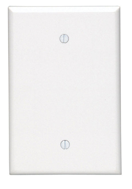 Leviton White 1 gang Thermoset Plastic Blank Wall Plate 1 pk, Pack of 25