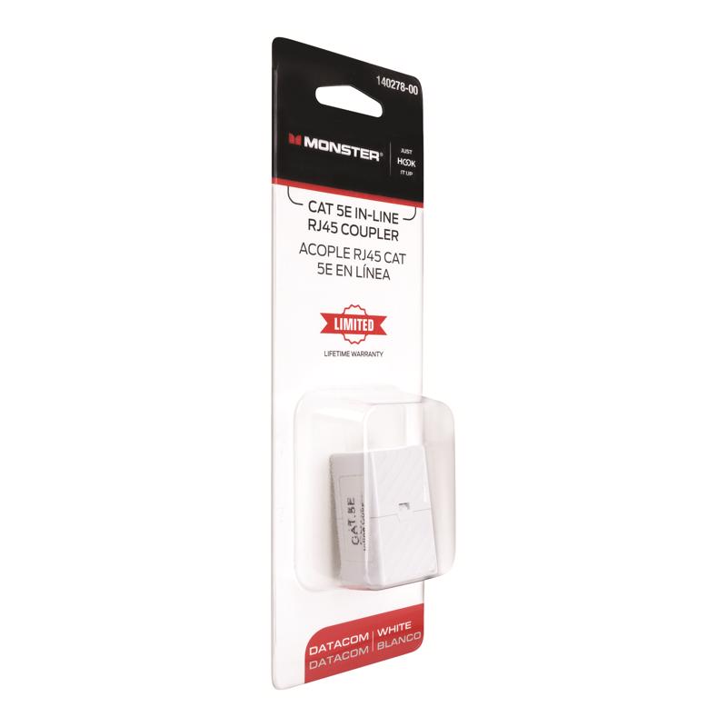 Monster Just Hook It Up 0 ft. L Category 5E In-Line Coupler