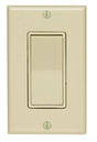 Leviton Decora 15 amps Single Pole Rocker Switch Ivory 1 pk