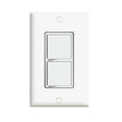 Leviton Decora 15 amps Single Pole Rocker Grounding Switch White 1 pk