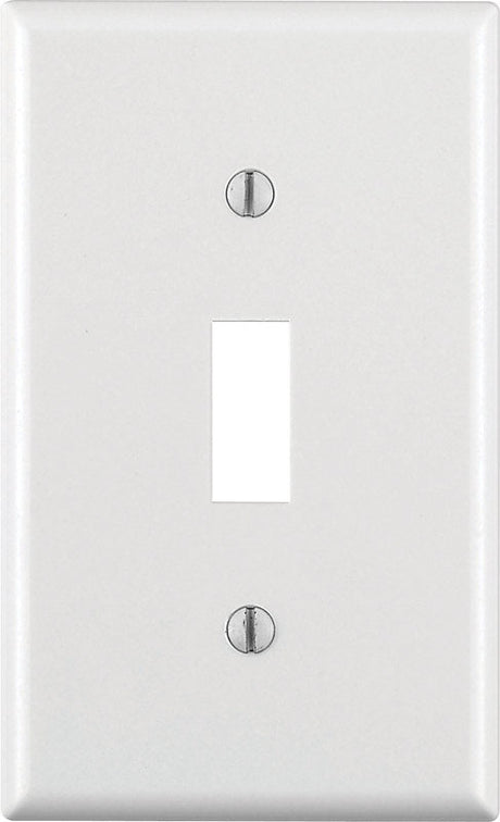 Leviton White 1 gang Thermoset Plastic Toggle Wall Plate 1 pk, Pack of 20