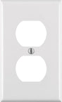 Leviton White 1 gang Thermoset Plastic Duplex Wall Plate 1 pk, Pack of 20