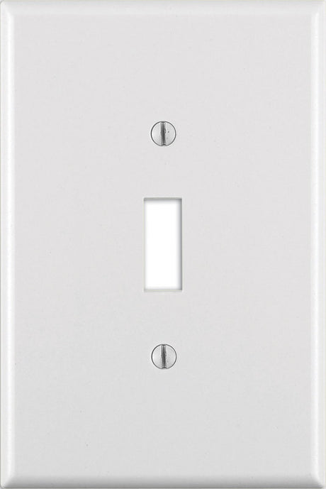 Leviton White 1 gang Thermoset Plastic Toggle Wall Plate 1 pk, Pack of 25