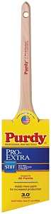 Purdy 144080730 Trim Brush, Natural Hardwood Handle, 3 in W, Nylon/Polyester Bristle, Rat Tail Handle