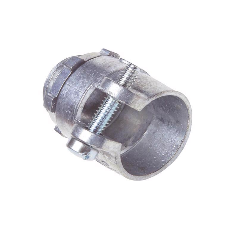 Sigma Engineered Solutions ProConnex 1 in. D Die-Cast Zinc Squeeze Connector For BX, MC and FLEX 1 p, Pack of 10