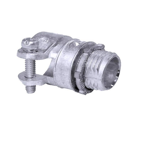 Sigma Engineered Solutions ProConnex 1 in. D Die-Cast Zinc Squeeze Connector For BX, MC and FLEX 1 p, Pack of 10