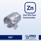 Sigma Engineered Solutions ProConnex 1 in. D Die-Cast Zinc Squeeze Connector For BX, MC and FLEX 1 p, Pack of 10
