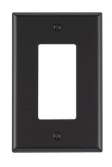 Leviton Black 1 gang Nylon Decorator Wall Plate 1 pk
