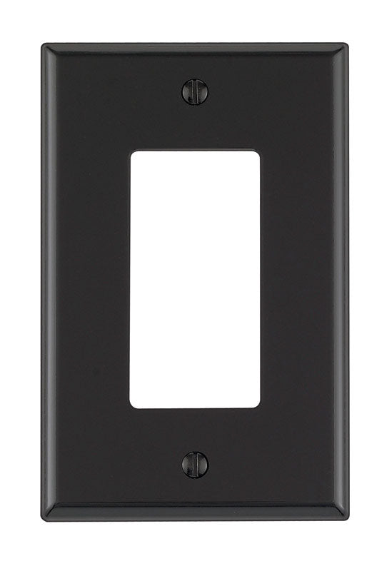 Leviton Black 1 gang Nylon Decorator Wall Plate 1 pk