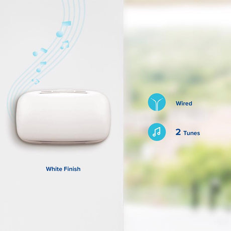 Heath Zenith White Plastic Wired Door Chime