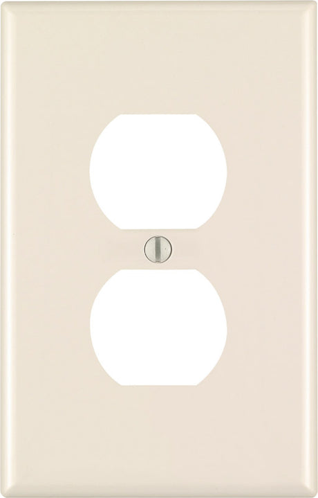 Leviton Almond 1 gang Nylon Duplex Wall Plate 1 pk, Pack of 20