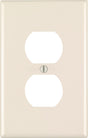 Leviton Almond 1 gang Nylon Duplex Wall Plate 1 pk, Pack of 20