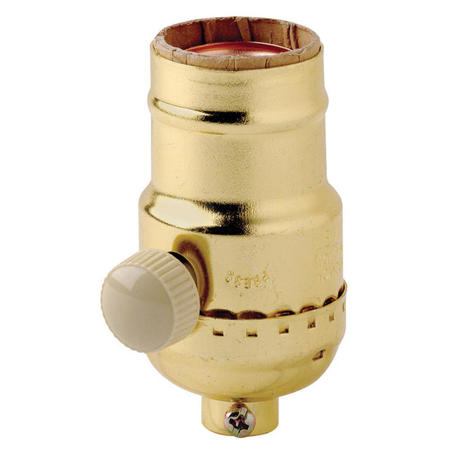 Leviton Aluminum Incandescent Medium Base Socket Dimmer 1 pk