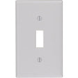 Leviton Gray 1 gang Thermoset Plastic Toggle Wall Plate 1 pk, Pack of 25