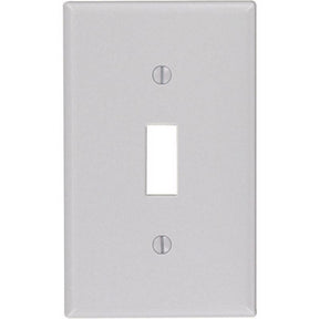Leviton Gray 1 gang Thermoset Plastic Toggle Wall Plate 1 pk, Pack of 25
