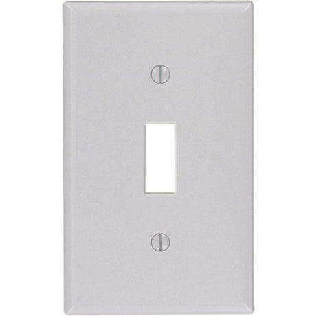 Leviton Gray 1 gang Thermoset Plastic Toggle Wall Plate 1 pk, Pack of 25