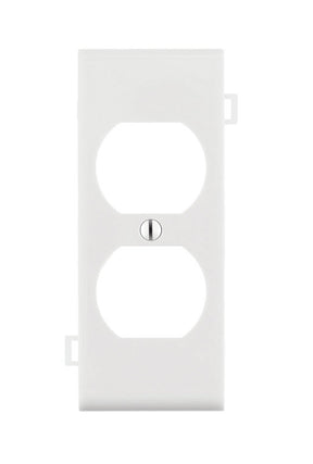Leviton White 1 gang Thermoplastic Nylon Duplex Wall Plate 1 pk