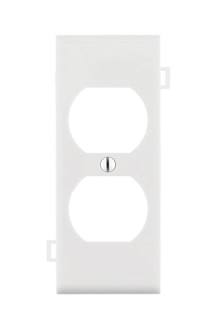 Leviton White 1 gang Thermoplastic Nylon Duplex Wall Plate 1 pk