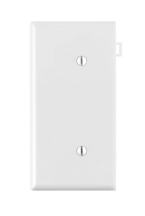 Leviton White 1 gang Thermoplastic Nylon Blank Wall Plate 1 pk