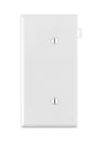 Leviton White 1 gang Thermoplastic Nylon Blank Wall Plate 1 pk