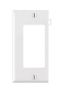 Leviton White 1 gang Thermoplastic Nylon Decorator Sectional End Wall Plate 1 pk