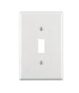 Leviton White 1 gang Thermoset Plastic Toggle Wall Plate 1 pk, Pack of 20