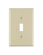 Leviton Ivory 1 gang Thermoset Plastic Toggle Wall Plate 1 pk, Pack of 20