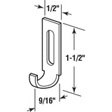 Prime-Line A 163 Door Latch Strike, Steel, Zinc, For: Columbia Sliding Screen Doors