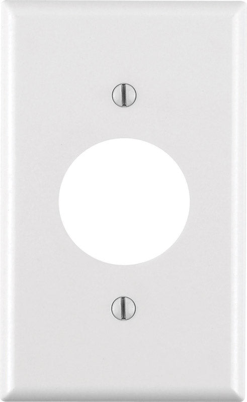 Leviton White 1 gang Thermoset Plastic Outlet Wall Plate 1 pk, Pack of 25