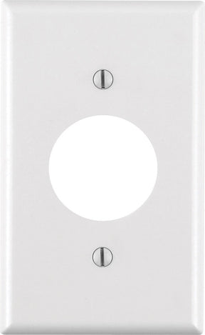 Leviton White 1 gang Thermoset Plastic Outlet Wall Plate 1 pk, Pack of 25