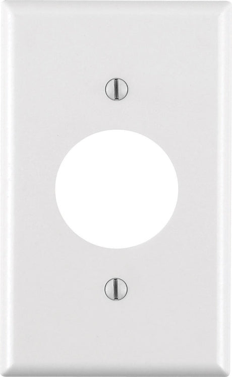 Leviton White 1 gang Thermoset Plastic Outlet Wall Plate 1 pk, Pack of 25