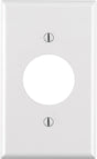 Leviton White 1 gang Thermoset Plastic Outlet Wall Plate 1 pk, Pack of 25