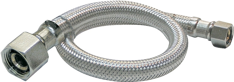 Plumb Pak EZ Series PP23818 Sink Supply Tube, 20 in L, 1/2 in Inlet, FIP Inlet, 1/2 in Outlet, FIP Outlet