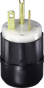 Leviton Industrial Nylon Ground/Straight Blade Plug 5-20P 18-10 AWG 2 Pole 3 Wire