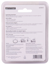 ProSource FE-50220-PS Furniture Pad, Felt Cloth, Brown, 7/8 in Dia, 5/64 in Thick, Round