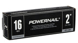 Powernail PowerCleats L200165 Floor Cleat, 2 in L, 16 ga, Carbon Steel, L-Shaped Head, Pack of 5