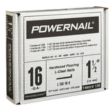 Powernail Powercleats L150165 Floor Nail, 1-1/2 in L, 16 ga, Steel, Pack of 5