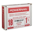 Powernail PowerCleats L150185 Floor Cleat, 1-1/2 in L, 18 ga, Carbon Steel, L-Shaped Head, Pack of 5