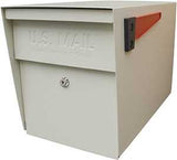 Mail Boss Packagemaster 7107 Series Mailbox, White, Steel, Powder-Coated, 11-1/4 in W, 21 in D