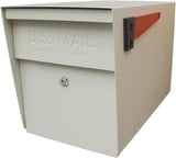 Mail Boss Packagemaster 7107 Series Mailbox, White, Steel, Powder-Coated, 11-1/4 in W, 21 in D