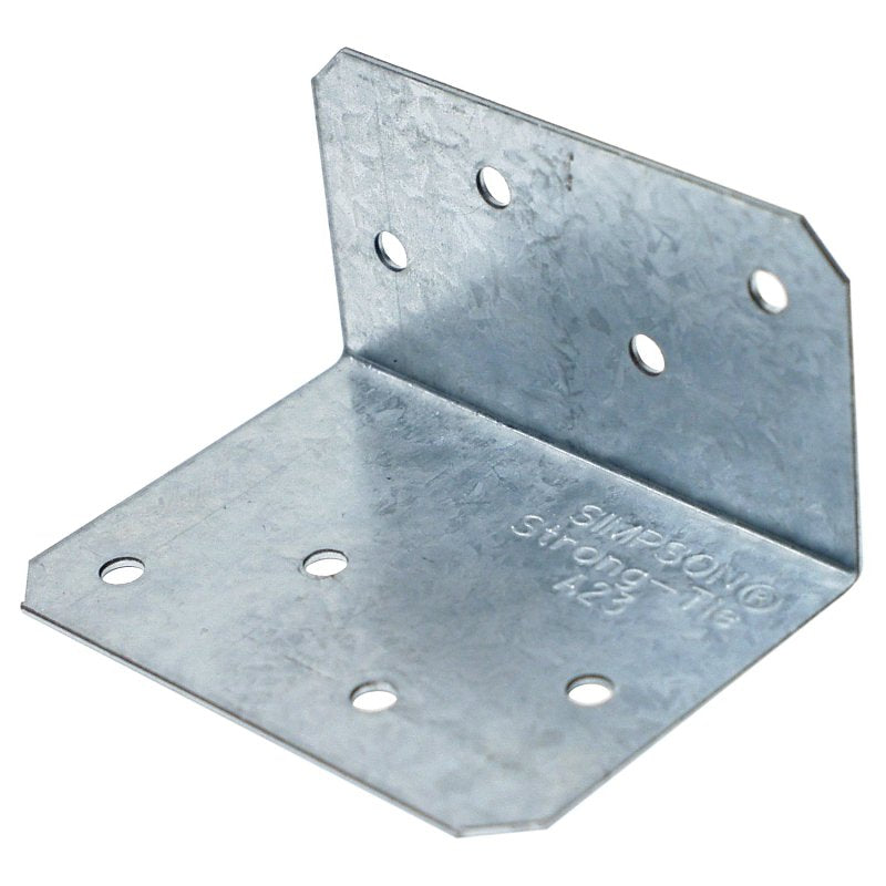 Simpson Strong-Tie A23Z Angle, 1-1/2 in W, 2 in D, 2-3/4 in H, Steel, ZMAX, Pack of 200