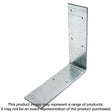 Simpson Strong-Tie A44 Angle, 4-3/8 in W, 4-9/16 in D, 1-1/2 in H, Steel, Galvanized/Zinc, Pack of 25