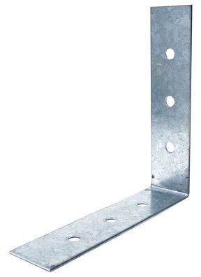 Simpson Strong-Tie A88 Angle, 8 in W, 8 in D, 2 in H, Steel, Galvanized/Zinc, Pack of 10