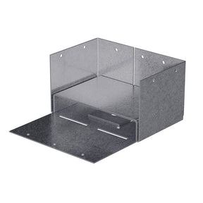 Simpson Strong-Tie ABW Series ABW46Z Post Base, 4590 lb Down DF/SP, 845 lb Uplift, 4 x 6 in Post, 12 ga, Steel, 1/PK