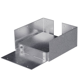 Simpson Strong-Tie ABW Series ABW66RZ Post Base, 1190 lb Uplift, 12,935 lb Down DF/SP, 6 x 6 in Post, 12 ga, Steel, ZMAX, Pack of 6