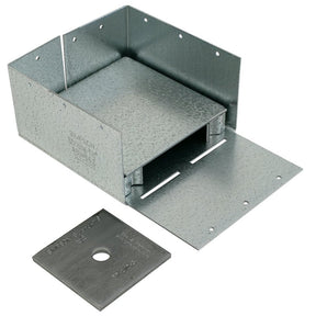 Simpson Strong-Tie ABW Series ABW66Z Post Base, 1190 lb Uplift, 12,935 lb Down DF/SP, 6 x 6 in Post, Steel, ZMAX, 1/PK