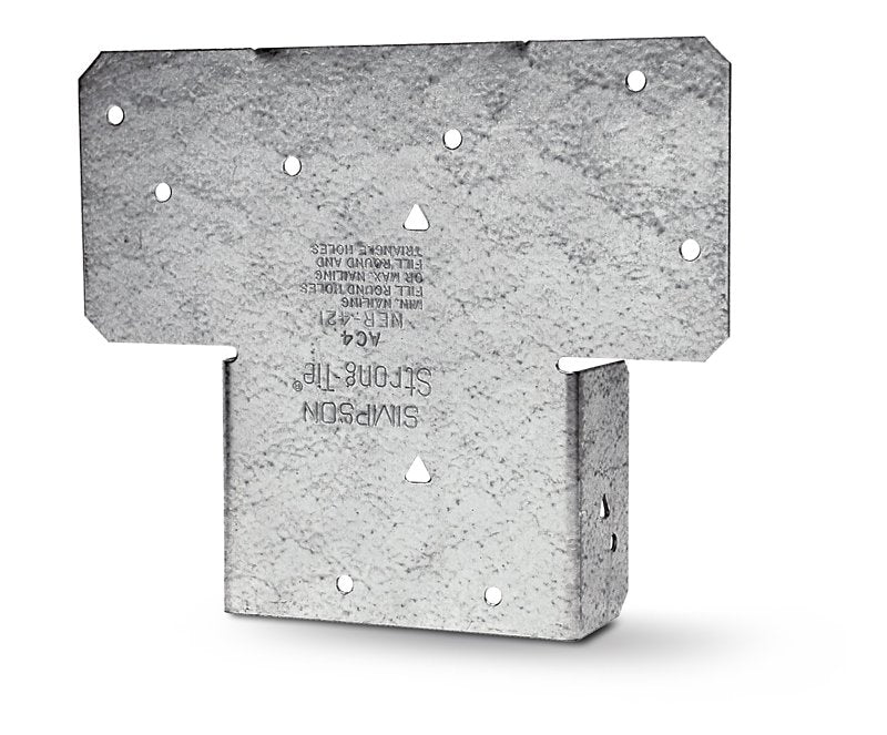 Simpson Strong-Tie AC AC4 Post Cap, 4 x 4 in Post/Joist, Steel, Galvanized, Pack of 20