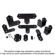 Simpson Strong-Tie Mission APA4 90 deg Angle, 3 in W, 3-1/4 in D, 3 in H, Steel, Black, Powder-Coated, Pack of 12
