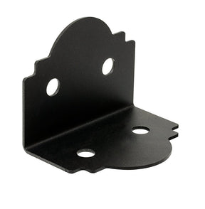 Simpson Strong-Tie Mission APA6 90 deg Angle, 3-1/2 in W, 3-3/4 in D, 5 in H, Steel, Black, Powder-Coated, Pack of 12